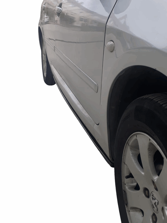 Peugeot 307 2001-2008 Kasa Uyumlu Üniversal Marşpiyel Lipi SAĞ-SOL  ( PARLAK SİYAH ) - Görsel 2