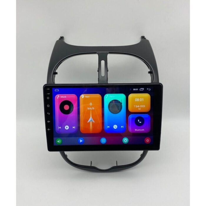 PEUGEOT 206 MULTİMEDYA 4GB RAM 64 GB DAHİLİ HAFIZA - Görsel 1