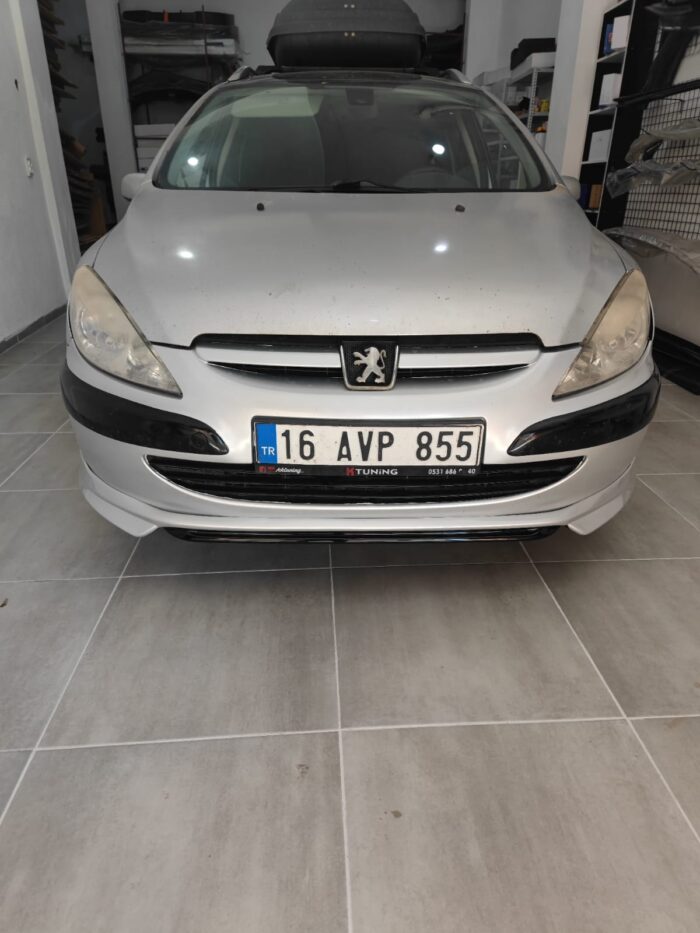 Peugeot 307 2001-2005 Makyajsız Kasa Abt Ön Tampon Eki Boyasız - Görsel 2