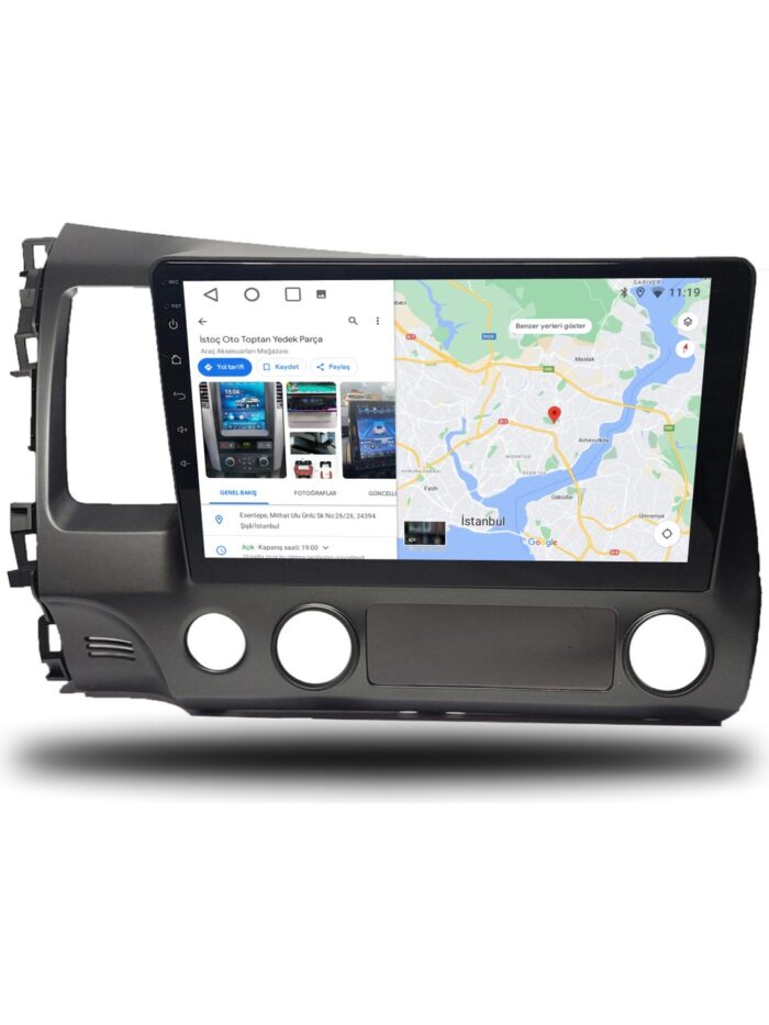 110000456703128 HONDA CİVİC FD6 ANDROID CARPLAY MULTIMEDYA  10" 2007/2011 4-64 - Görsel 5