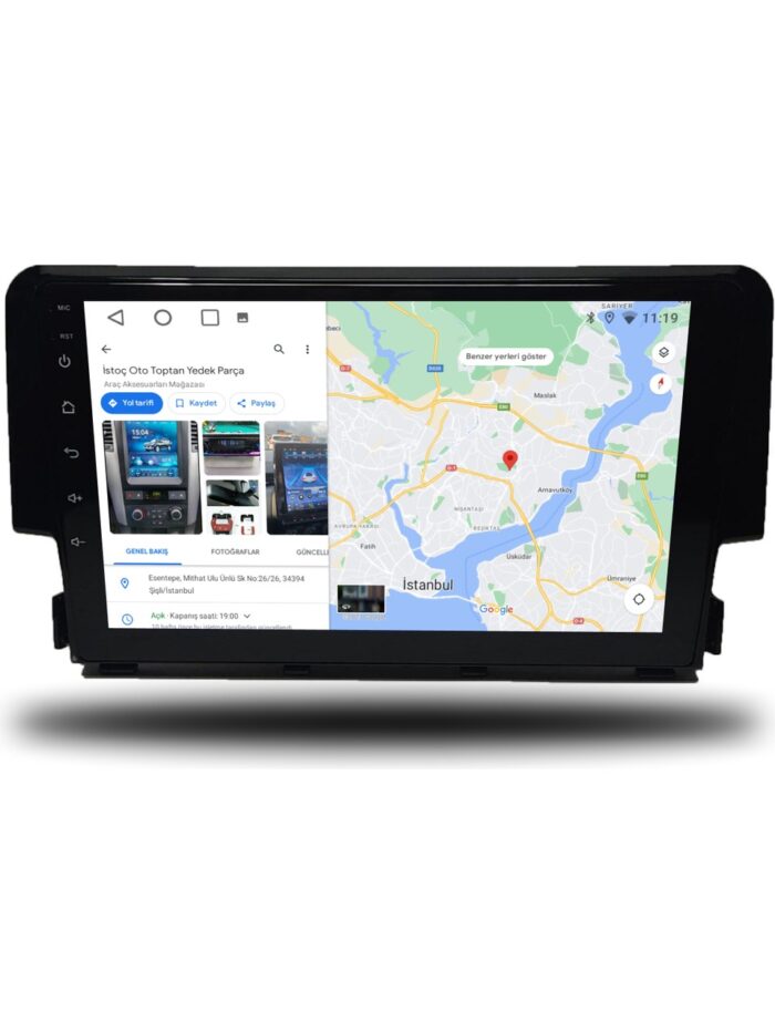 110000709570304 HONDA CİVİC FC5 ANDROID CARPLAY MULTIMEDYA 9''İNÇ 2016/2020 4-64 - Görsel 5
