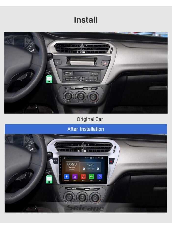 110000784084477 PEUGEOT 301/CİTROEN C ELYSEE ANDROİD CARPLAY MULTİMEDYA  9"İNÇ 2012 /2022 4-64 - Görsel 3