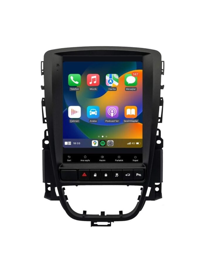 OPEL ASTRA J 9.7" TESLA ANDROID CARPLAY MULTİMEDYA  2010/2020 4-64 - Görsel 4