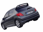 PEUGEOT 207 YÜKSEK SPOİLER (BOYASIZ )