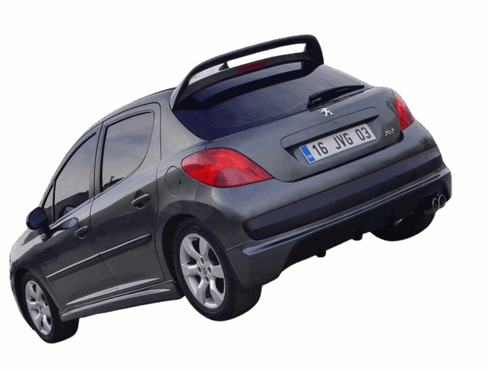 cd127e9b-5036-4759-a29d-c9377421f037 PEUGEOT 207 YÜKSEK SPOİLER (BOYASIZ ) - Görsel 1