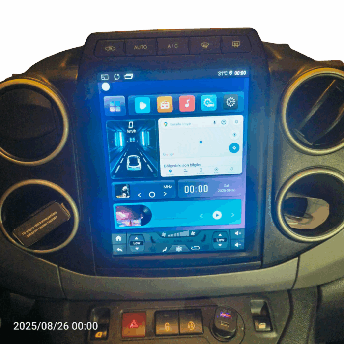 PEUGEOT PARTNER TEPEE TESLA CARPLAY MULTİMEDYA 4-64 - Görsel 1